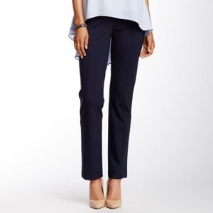 Catherine Malandrino black front hem slim pants